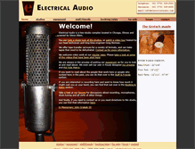 Tablet Screenshot of electricalaudio.com